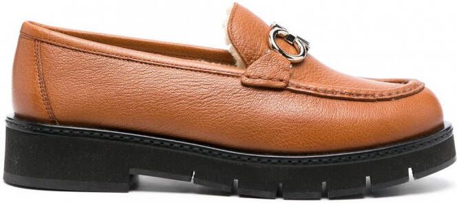 Ferragamo Rolo lammy loafers Bruin