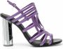 Ferragamo Sandalen met spiegelende hak Paars - Thumbnail 1