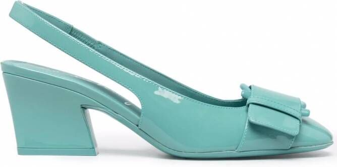 Ferragamo Slingback pumps met gesp Blauw