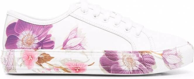 Ferragamo Sneakers met bloemenprint Wit