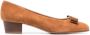 Ferragamo Pumps met strikdetail Bruin - Thumbnail 1