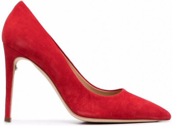 Ferragamo Suède pumps Rood