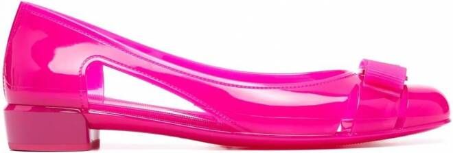 Ferragamo Vara ballerina's Roze