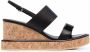 Ferragamo Vara Bow sandalen met sleehak Zwart - Thumbnail 1