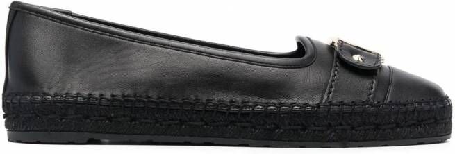 Ferragamo Vara espadrilles met gespdetail Zwart