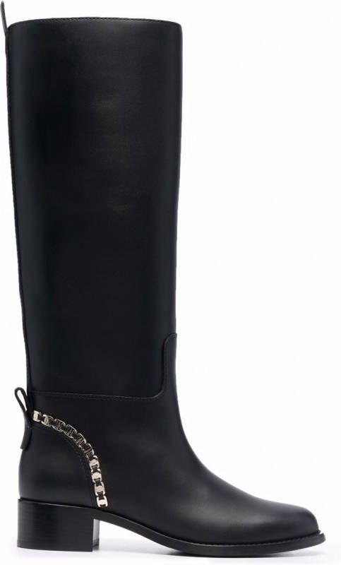 Ferragamo Vara Chain knielaarzen Zwart