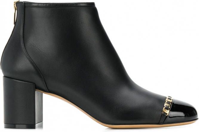 Ferragamo Vara laarzen met ketting Zwart