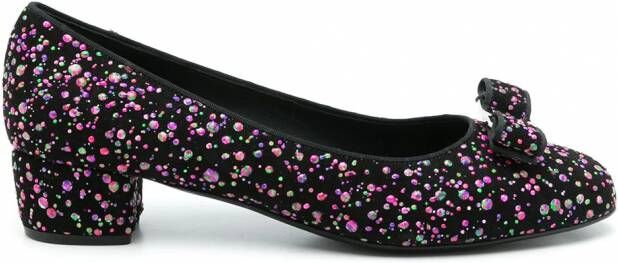 Ferragamo Vara pumps verfraaid met pailletten Zwart