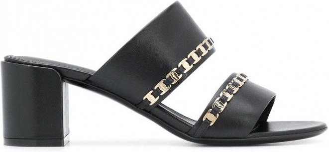 Salvatore Ferragamo Vara sandalen met strik dames leerleerleer 5.5 Zwart