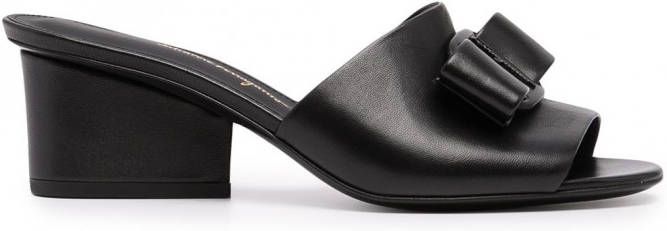 Ferragamo Viva Bow muiltjes Zwart