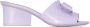 Ferragamo Viva Bow 55mm leren muiltjes Paars - Thumbnail 1