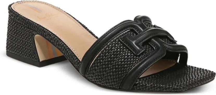 Sam Edelman 45 mm Waylon sandalen met blokhak en textuur Zwart - Foto 3