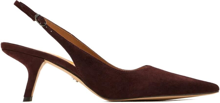 Sam Edelman 60 mm suède pumps met hak Bruin