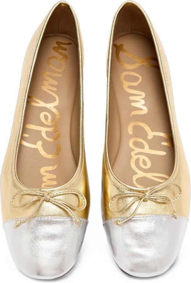 Sam Edelman Alie bow-detail ballet flats Goud - Foto 3