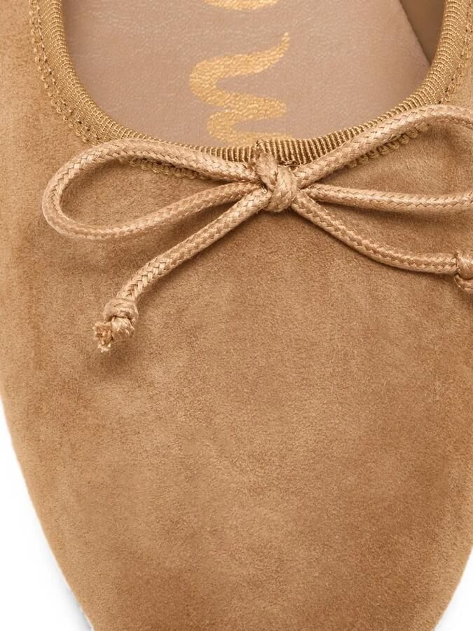 Sam Edelman Allie suède ballerina's met strikdetail Bruin - Foto 2