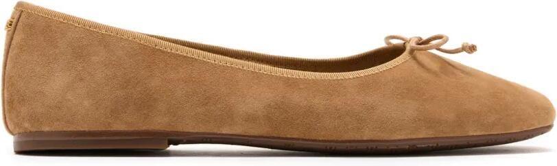 Sam Edelman Allie suède ballerina's met strikdetail Bruin - Foto 4