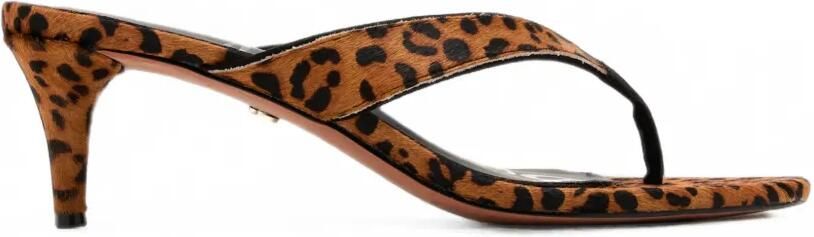 Sam Edelman Amie sandalen met dierenprint Bruin