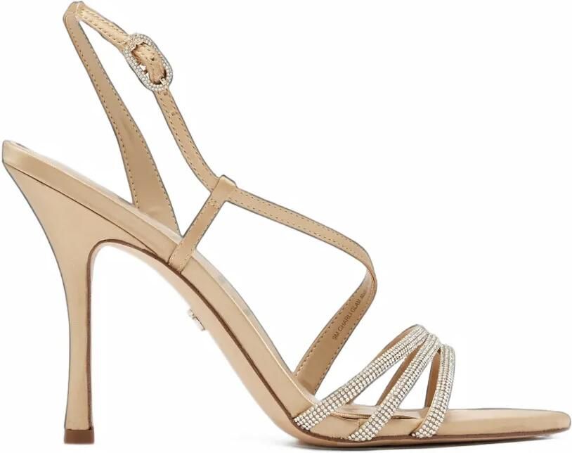 Sam Edelman Charli Glam crystal-embellished sandals Beige