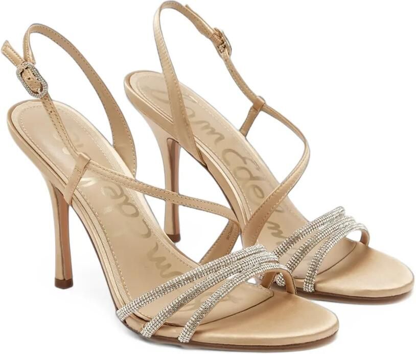 Sam Edelman Charli Glam crystal-embellished sandals Beige - Foto 4