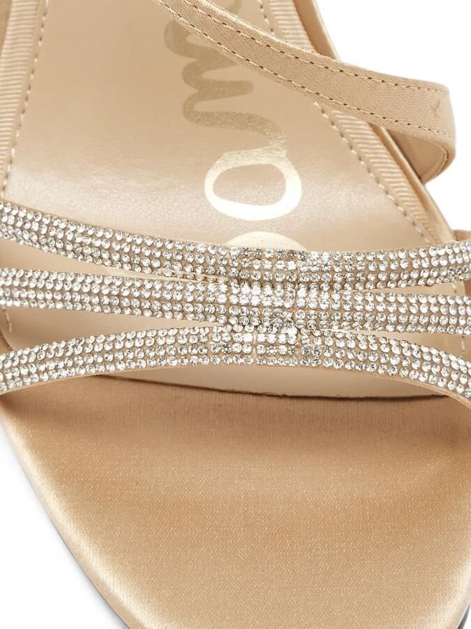 Sam Edelman Charli Glam crystal-embellished sandals Beige - Foto 2