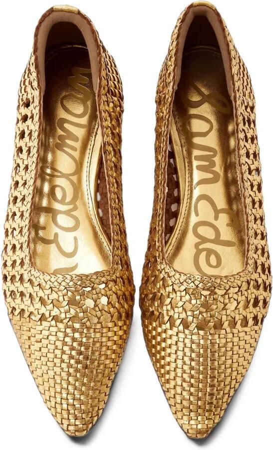 Sam Edelman Deena woven ballet flats Goud - Foto 3