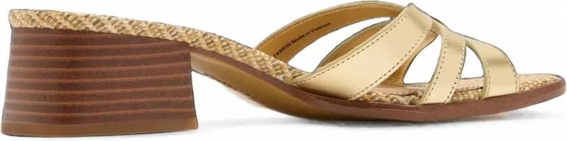 Sam Edelman Farrin leren sandalen Goud - Foto 3