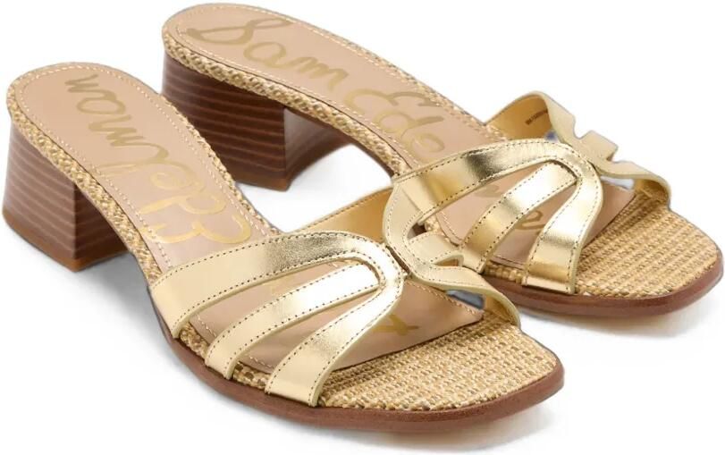 Sam Edelman Farrin leren sandalen Goud - Foto 2