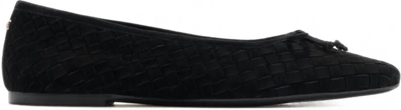 Sam Edelman Geweven suède ballerina's Zwart