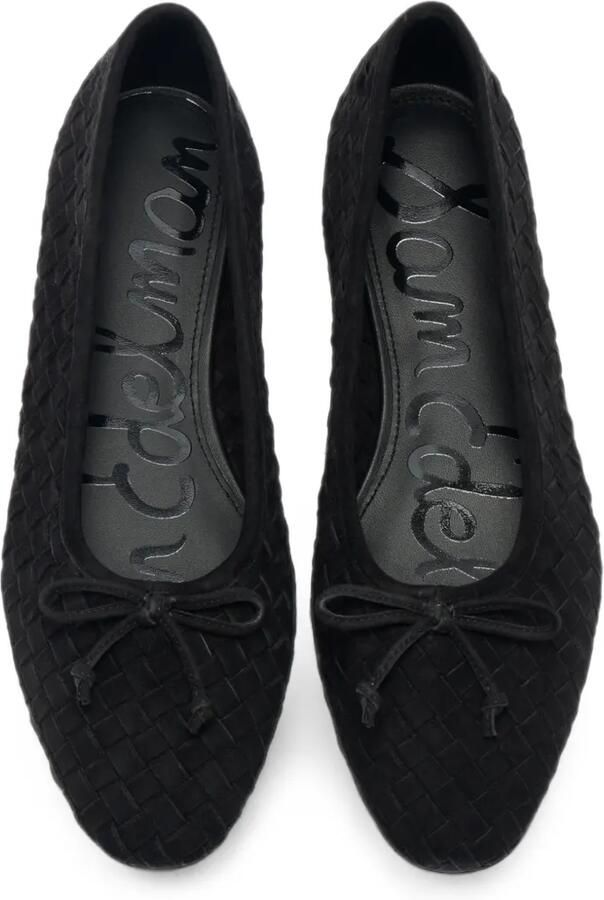 Sam Edelman Geweven suède ballerina's Zwart - Foto 3
