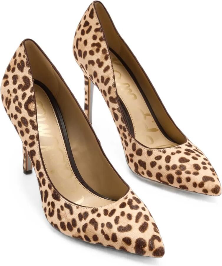 Sam Edelman Hazel pumps met luipaard-print en kalfshaar Beige - Foto 2