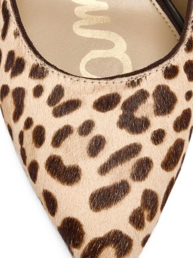 Sam Edelman Hazel pumps met luipaard-print en kalfshaar Beige - Foto 3