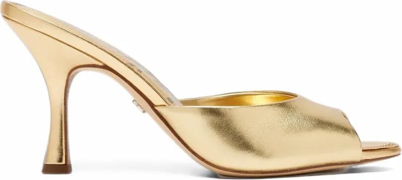 Sam Edelman Jeanie metallic heel sandals Goud