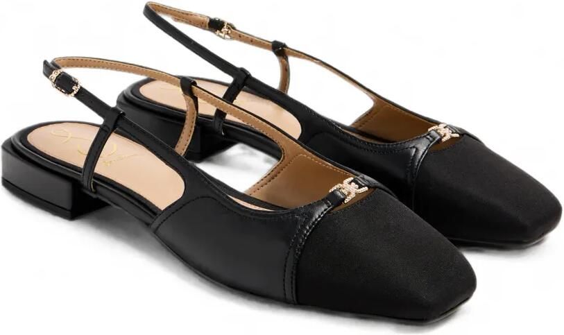 Sam Edelman Kara 2 slingback pumps met logo-plakkaat Zwart - Foto 3