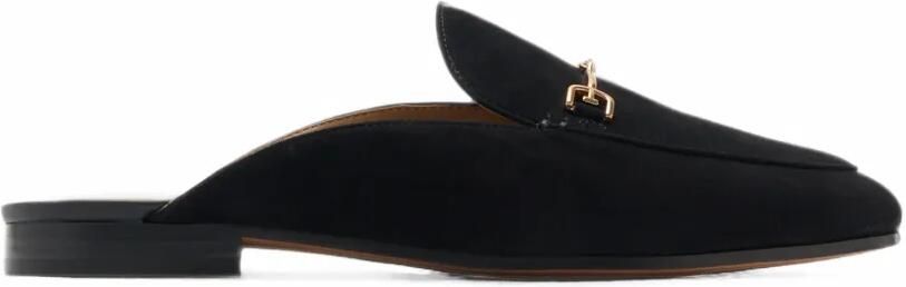 Sam Edelman Linnie Bit Horsebit suède loafers Zwart