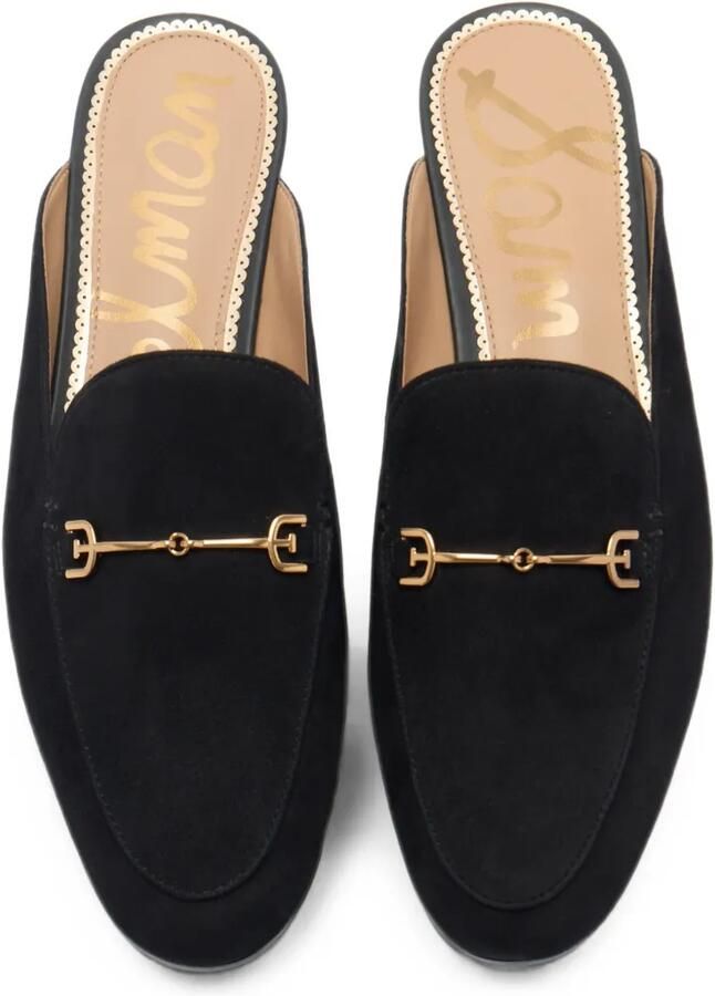Sam Edelman Linnie Bit Horsebit suède loafers Zwart - Foto 3