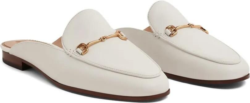 Sam Edelman Linnie Bit platte muiltjes Wit