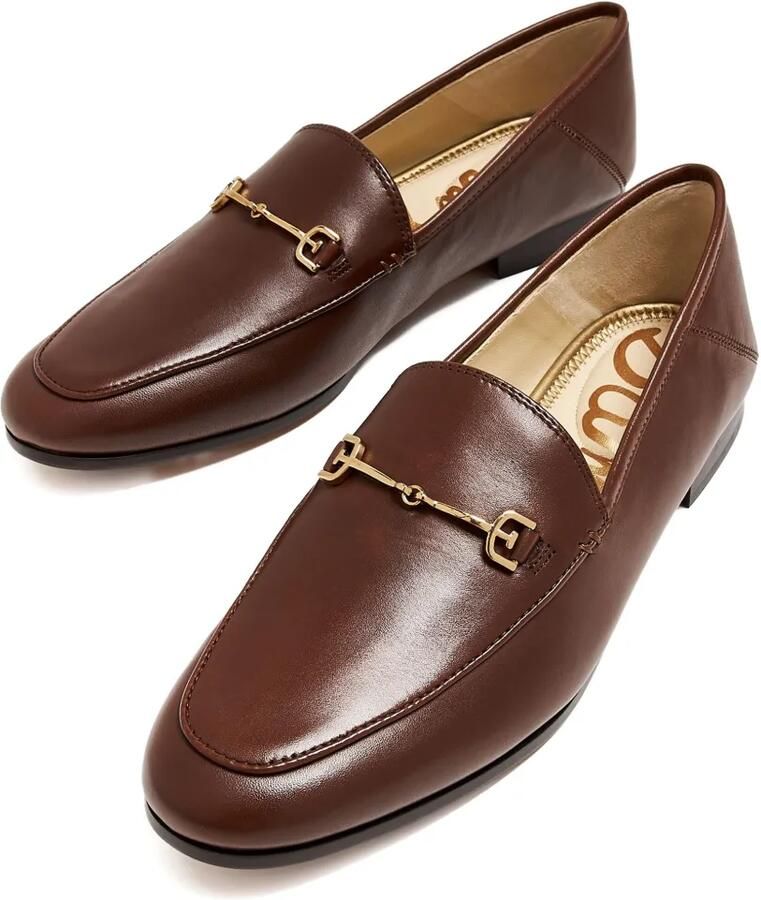 Sam Edelman Loafers met kettingdetail Bruin