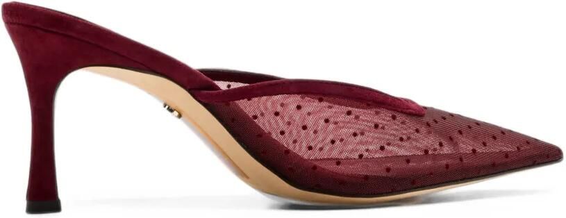 Sam Edelman Margeaux polka-dot mesh mules Rood - Foto 4