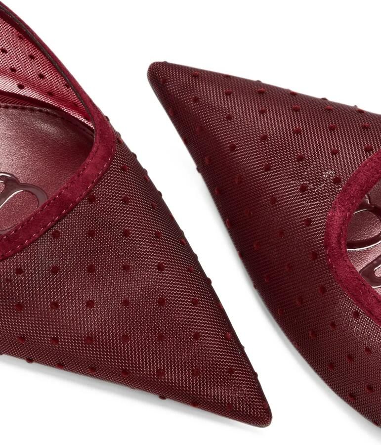 Sam Edelman Margeaux polka-dot mesh mules Rood - Foto 2