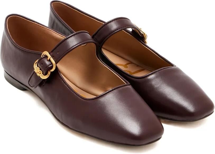 Sam Edelman Michaela Mary Jane ballerina's met gesp Bruin - Foto 3