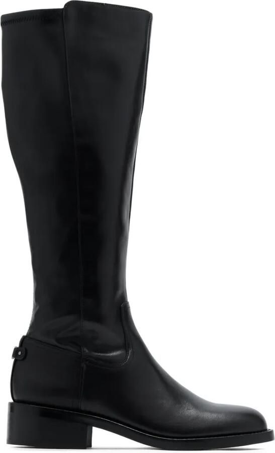 Sam Edelman Misty knielaarzen met logoplakkaat Zwart - Foto 3