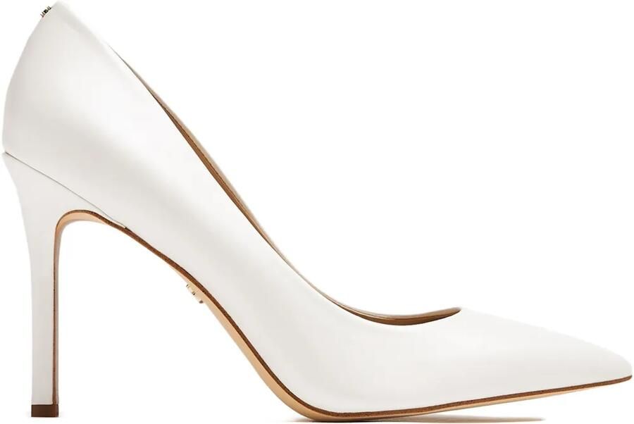 Sam Edelman Pumps met puntige neus en hoge hak Wit