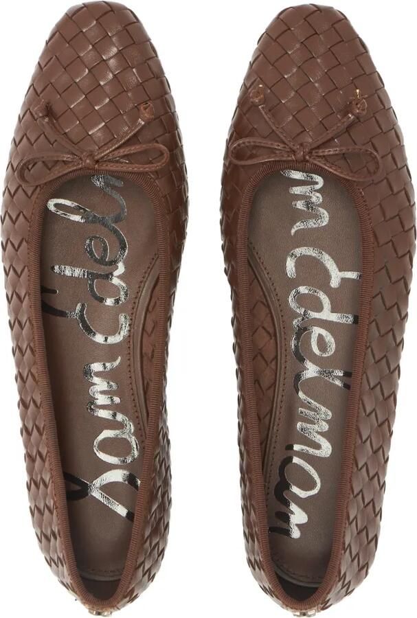 Sam Edelman Ruthie geweven ballerina's Bruin - Foto 3
