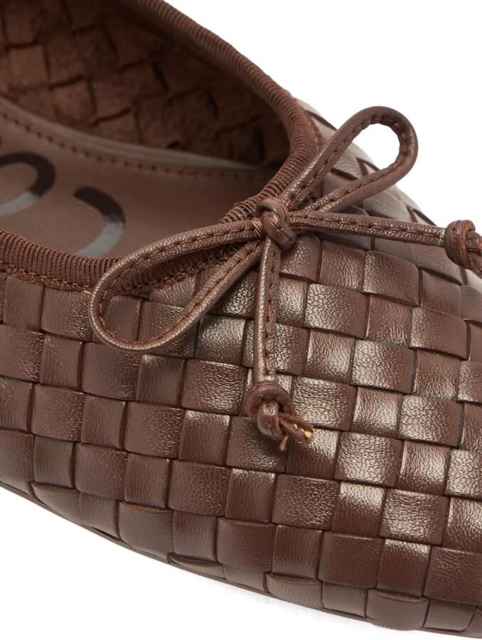 Sam Edelman Ruthie geweven ballerina's Bruin - Foto 2