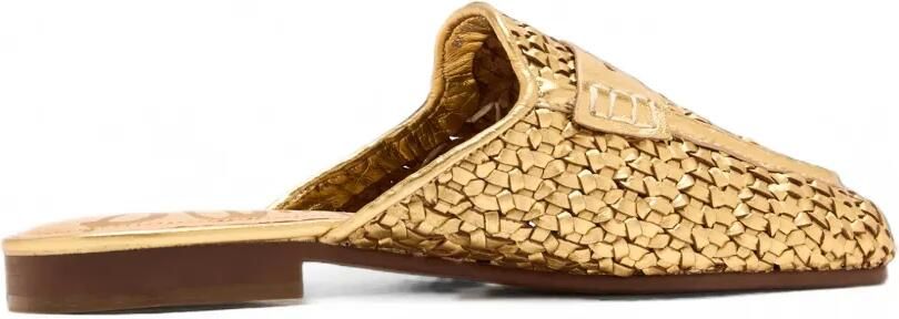 Sam Edelman Tullie geweven muiltjes Goud - Foto 4