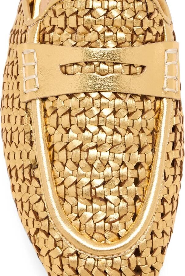 Sam Edelman Tullie geweven muiltjes Goud - Foto 3
