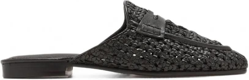 Sam Edelman Tullie geweven muiltjes met penny-bandje Bruin