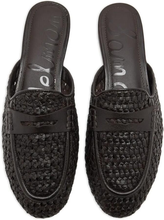 Sam Edelman Tullie geweven muiltjes met penny-bandje Bruin - Foto 2