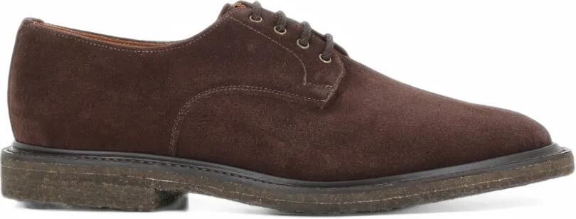 Sanders Charlie suède oxfordschoenen Bruin