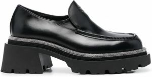 SANDRO Loafers met contrasterende afwerking Zwart